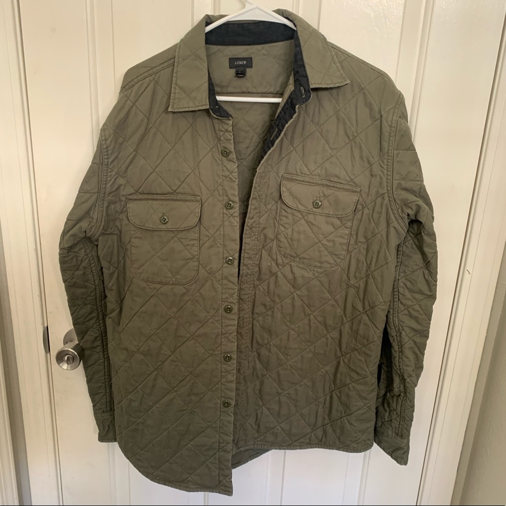 Large Green Jcrew Jacket